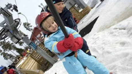 Lätta barnliftar för de minsta skidälskarna.Foto: Krister Halvars