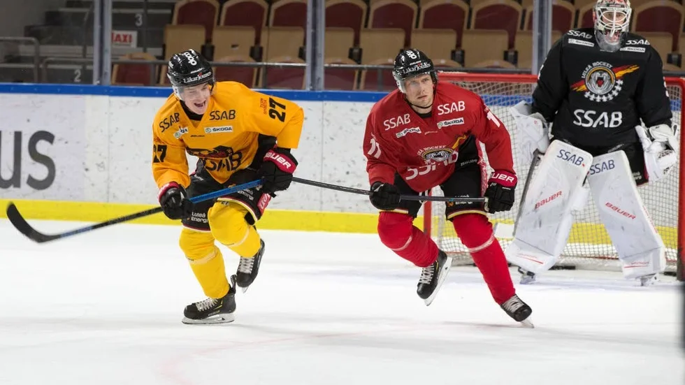 En liten puck fästs på spelarna. Den följer dem på isen och när de gör mål kommer det att visas på skärm med mer statistik om spelaren.