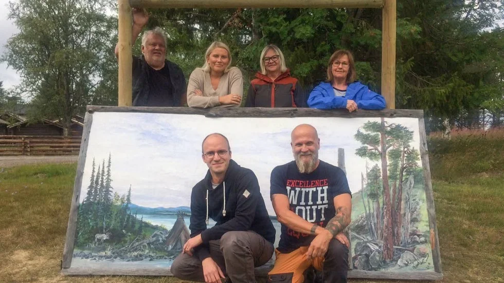 Några av eldsjälarna bakom arrangemanget. Projektledare Bernt Lundberg, pressansvarig Stina Larsson, ordförande Laila Öberg Ben Ammar, och vice ordförande Laila Sundberg. Sittande Benny Sundberg samt sekreterare Ola Hansson.