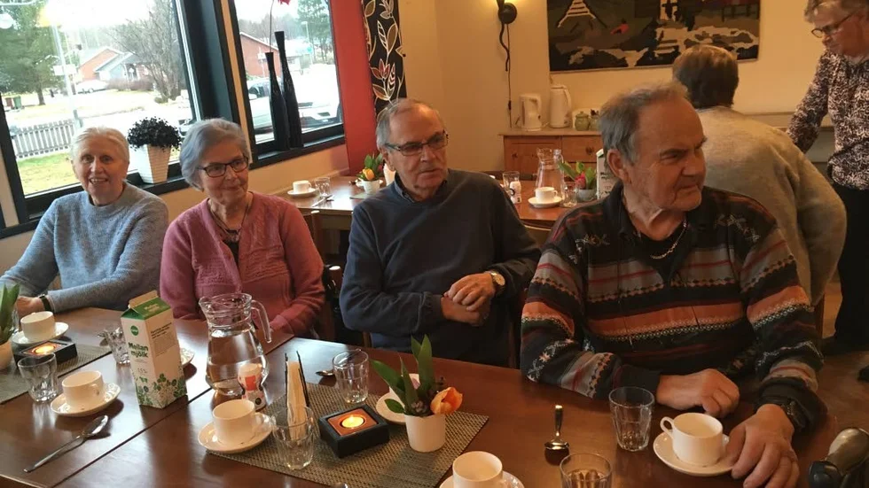 Ljusglimten i Furubergskyrkan hade lockat ett 30-tal deltagare.