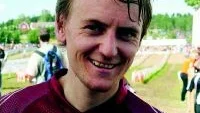 Erik Andersson trivdes bättre den här dagen än tidigare under tävlingen.