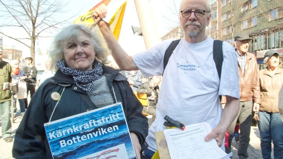 Lena Lagerstam, Morjärv och Per Holmqvist, Piteå är medlemmar i nätverket Kärnkraftsfritt Bottenviken.