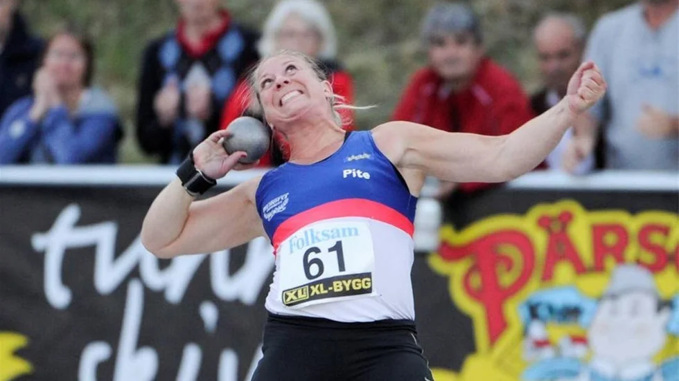 Efter 20 SM-guld slutar Helena Engman, Riviera Friidrott, med kulstötning.