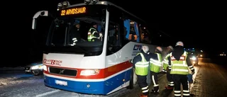 Bussarna höll av – kolliderade ändå