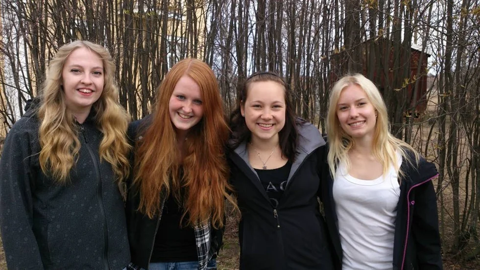 Carolina Olsson, Ida Marklund, Maja Jönsson och Irya Larsson.