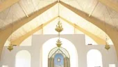 Kyrkorummet är nästan klart. På väggarna ska målas och gardiner ska sättas upp i de olika valven i kyrkan.                                                                                       FOTO: ROBERT SVENSSON