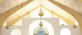 Första gudstjänsten i en ny kyrka