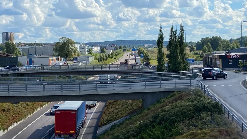 Trafiken på riksväg 50 påverkades i samband med onsdagens trafikolycka.
