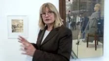 - Jag använder ofta blandtekniker, berättar konstnären Agneta Östlund, som är vårens sista utställare på Galleri Kronan och här ses med en grafik till vänster och en akryl till höger, med New York-motiv.