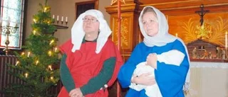 Barnen fick möta Maria och Josef