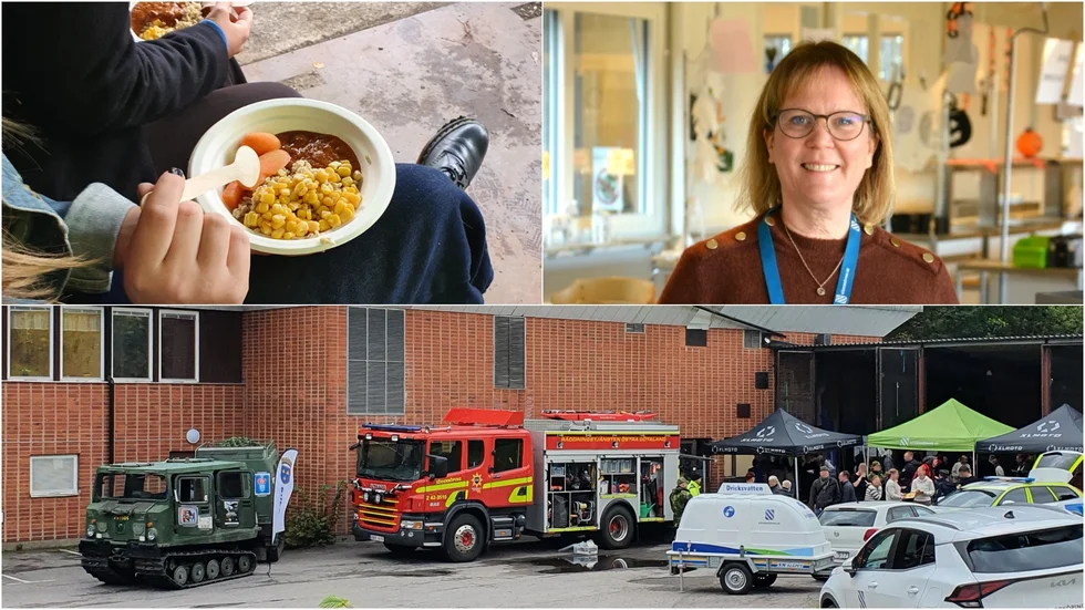 "Det är roligt att få prova både att maten är god och att vi har beredskap att servera stora mängder mat utan el",säger Eva-Lott Blixt, kostchef på Söderköpings kommun.