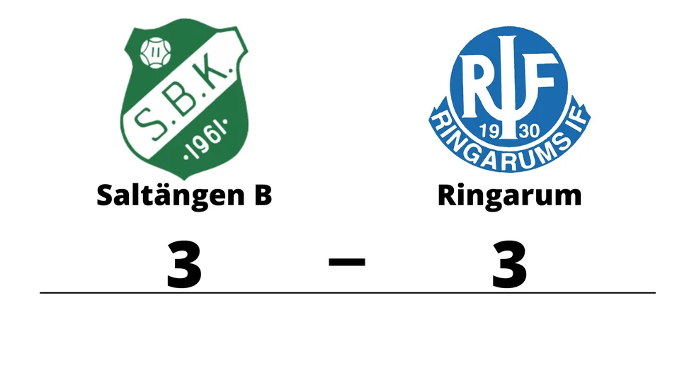 Saltängens BK B spelade lika mot Ringarums IF