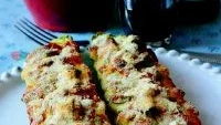 Courgettes gratinées au fromage de chèvre - getostgratinerad zucchini - getosttillverkarnas egen favorit.