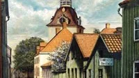 Så här såg det ut där Annagården nu ligger på Västra Kyrkogatan.