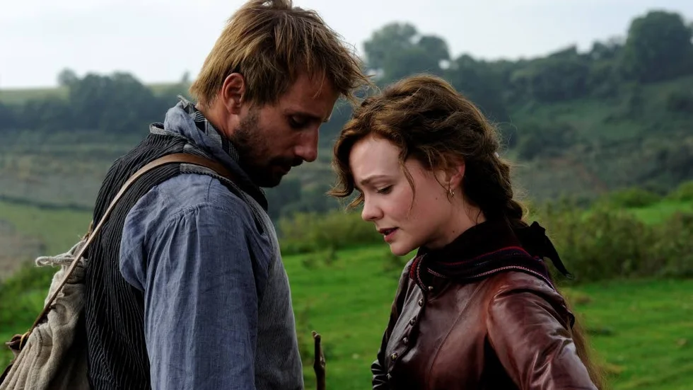 Omvägar. Matthias Schoenaert och Carey Mulligan i går omvägar kring kärlek i "Far from the madding crowd".
Foto: Twentieth Century Fox