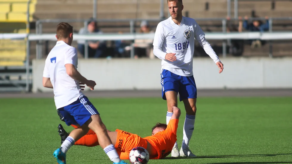 Filip Dagerstål gjorde comeback i IFK i det allsvenska genrepet hemma mot AFC Eskilstuna.