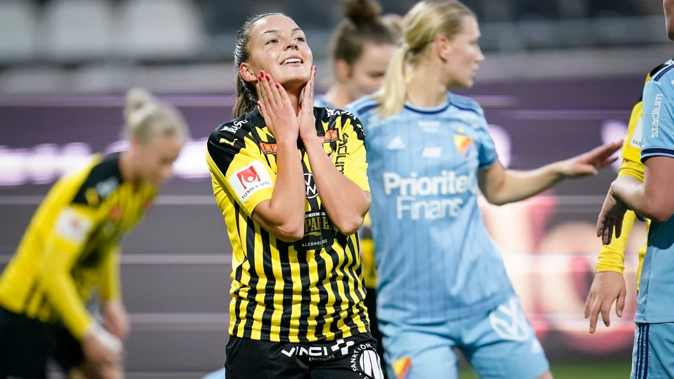 Häckens Johanna Rytting Kaneryd gjorde ett av målen i matchen mot Umeå.Arkivbild.
