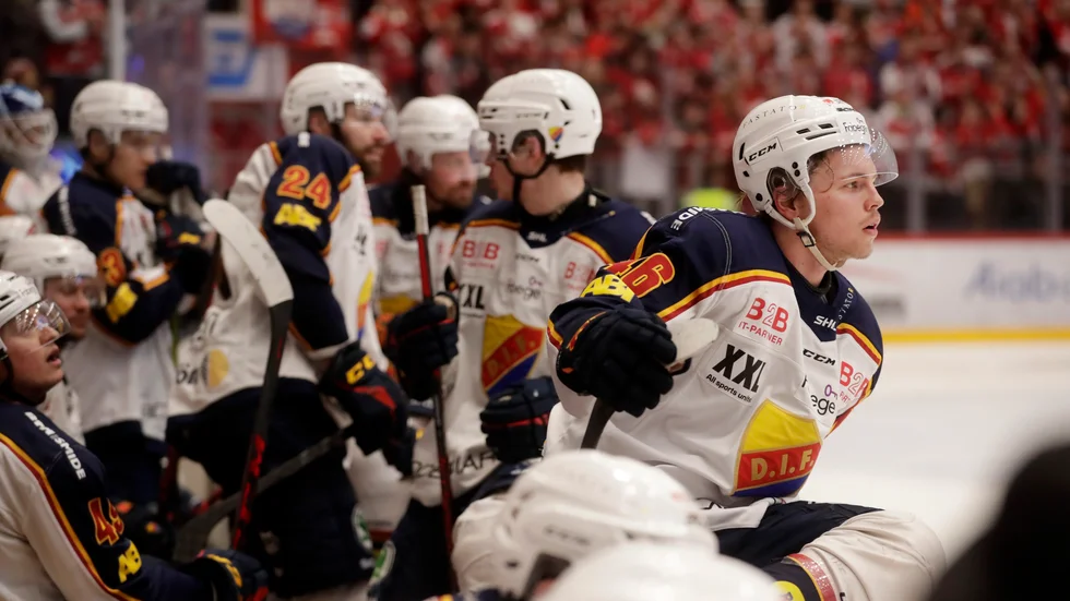 Djurgården degraderas till hockeyallsvenskan efter fyra raka förluster mot Timrå. Arkivbild.