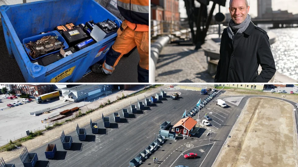 Bilbatterier och metallskrot är det som är värdefullt och som tjuvar kommer för att sno på returpunkterna mitt på dagen. Henrik Peterson, vd Nodra, vill införa id-kontroller för att minska stölderna och göra arbetsmiljön säkrare för personalen.