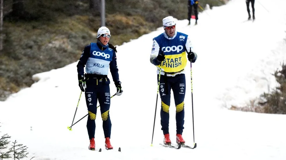 Charlotte Kalla och Magnus Ingesson, damtränare, har fortfarande ett nära samarbete. Men inte i samma utsräckning som när duon ingick i Team Kalla.
