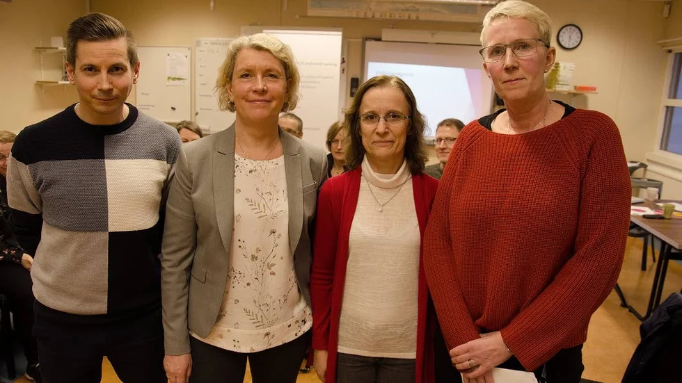 Coacherna Daniel Anttila, Christina Skarin, Vasilika Lico och Maria Lund.