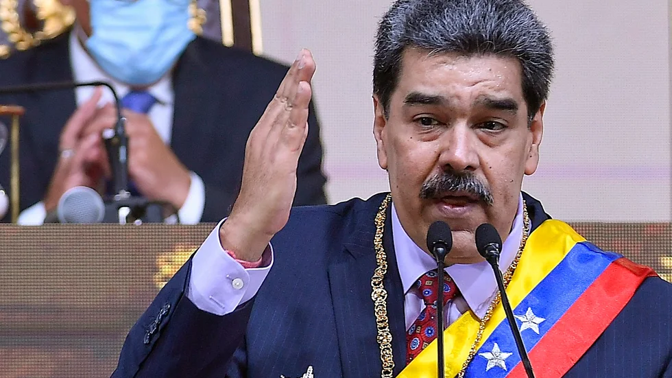 Venezuelas president Nicolás Maduro tog emot en delegation från USA i helgen. Arkivbild.