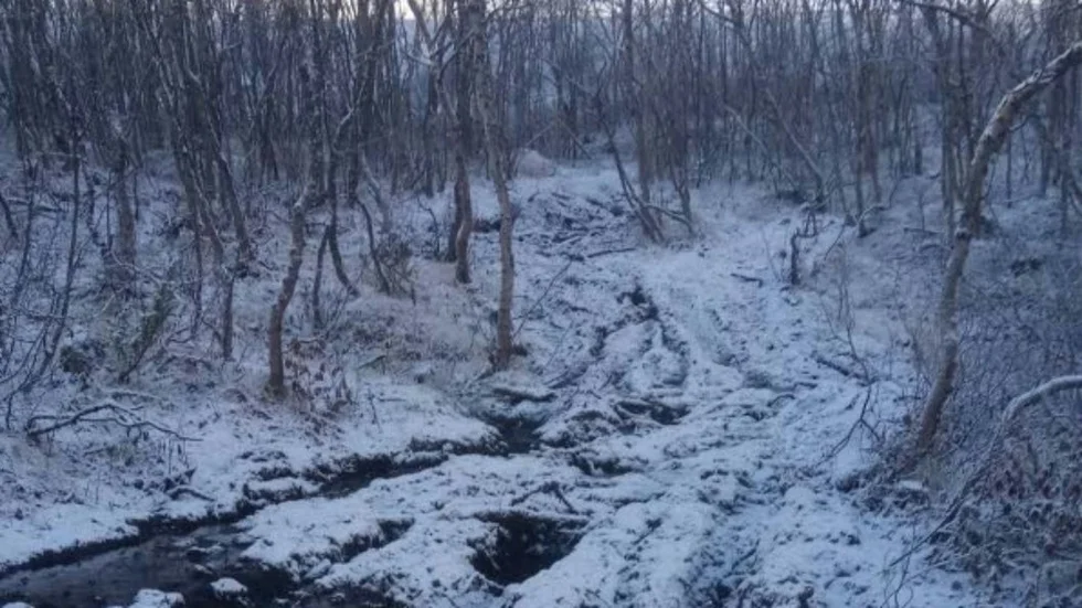 Fyrhjulingarna som Trafikverket har använt har bitvis lämnat djupa spår efter Rallarleden mellan Björkligen och Tornehamn.