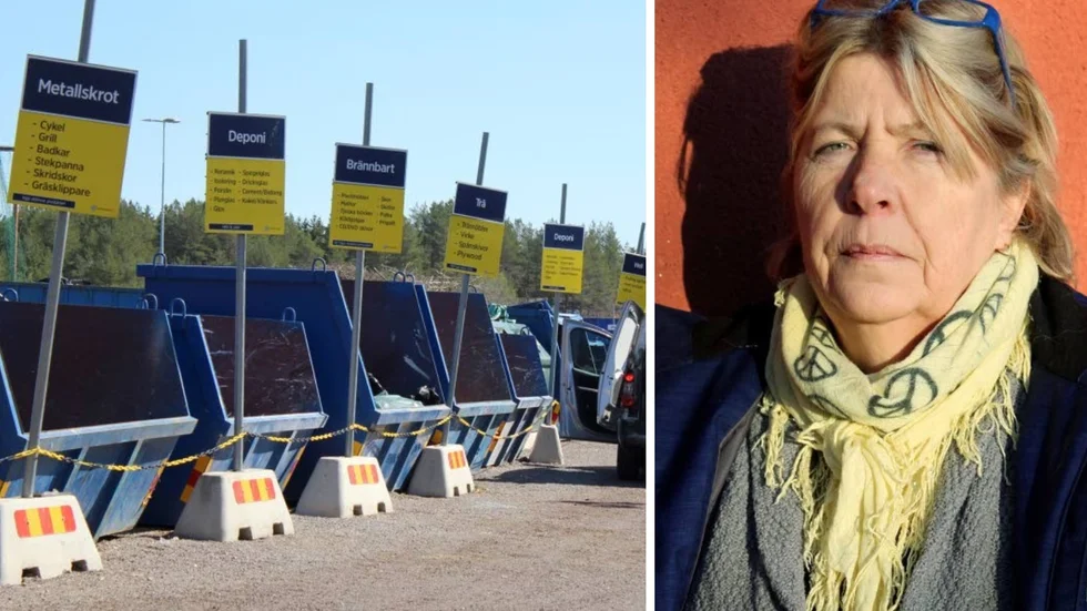 "Jag kan inte se några lösningar utan en tillfällig återviningscentral", säger Tuula Ravander (S), oppositionsråd. Med deras förslag till placering vid Tåbyvägen skulle den däremot inte behövas.