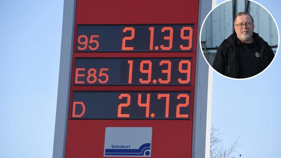 Stig-Göran Nilsson är en av de som accepterat drivmedelspriserna och bestämt sig för att inte låta sig påverkas av dem. 