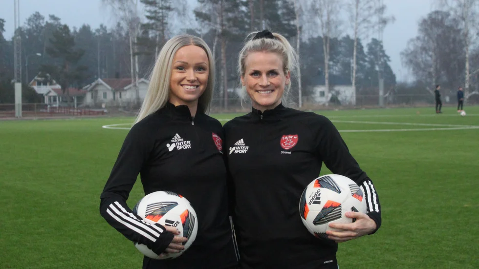 Gabriella Krüger och Alicia Strand ser bara positivt på samarbetet som Tjust IF har ingått med IFK Norrköping.