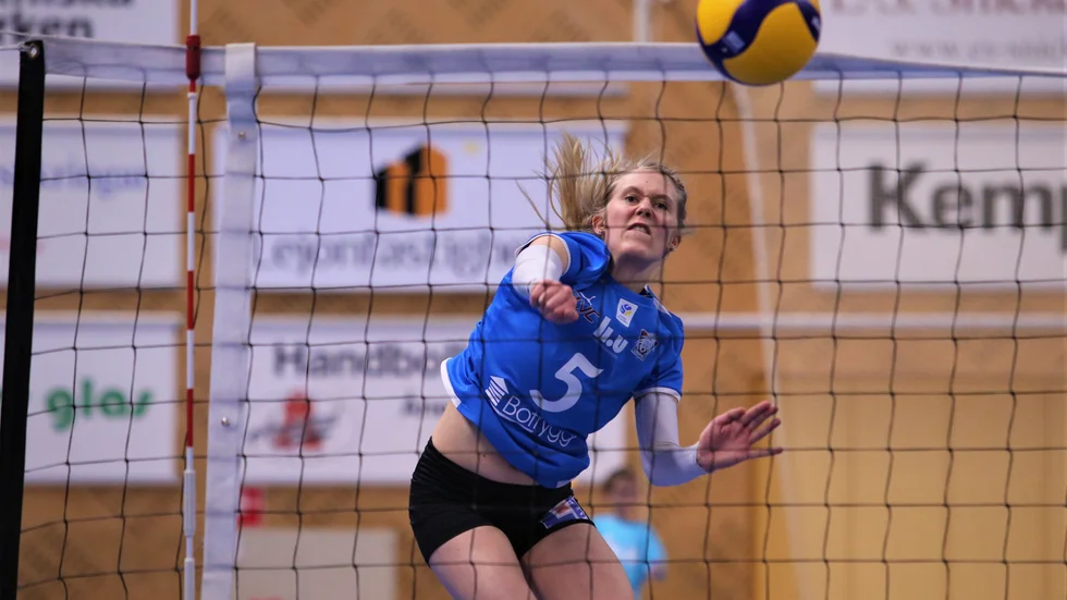 Karin Eldh siktar på att smasha in den sista och avgörande segern för LVC nu i helgen.