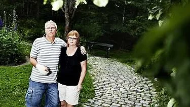 Leif Jansson tillsammans med frun Ewa Felth