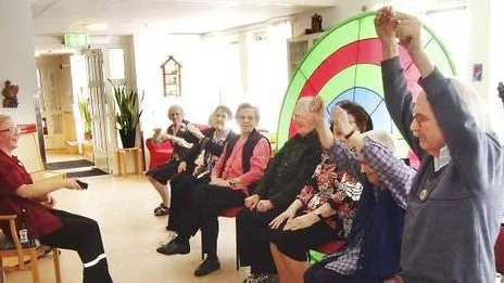 Vågen rullade under OS-tävlingarna på Skogsgården i Storvreta.