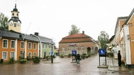 Rådhustorget i Östhammar.