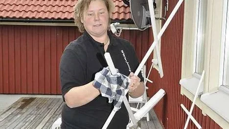 Jenny Lindström driver ett eget företag som utför hushållsnära tjänster.