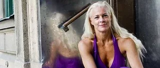 Malena Ernman med lillebror i Uppsala