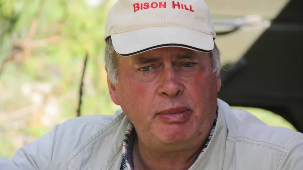 Bengt Andersson vid Bison Hill.