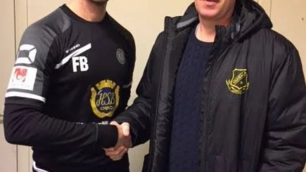 Fredrik Bernhardsson, Sportchef och tränare, IK Uppsala Fotboll och Vaksala SK:s huvudtränare, Kent Larsson.