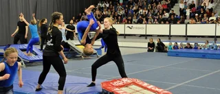 Rörelseglädje på våruppvisning för gymnaster