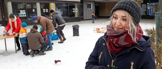 Snökonst av barn och vuxna
