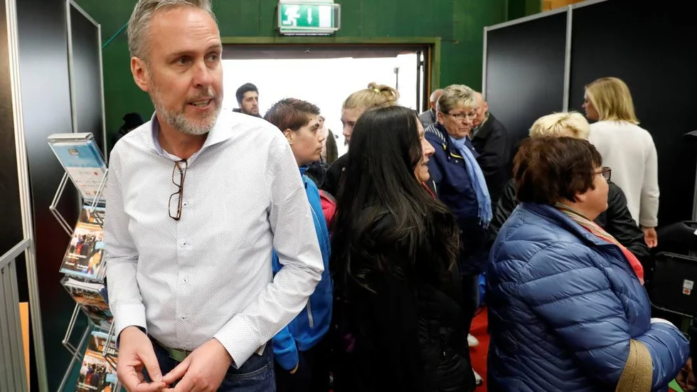 Nöjd. Johan Öberg är nöjd med mässan. Allt har fungerat bra, och nu återstår att se om det blev besöksrekord.
