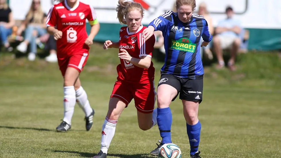 Målskytt. Ebba Lindgren nätade
