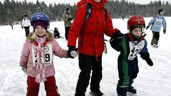 Fanny Elvelind,Kristina Nilsson och Axel Nilsson kämpade på i Lilla Vikingrännet.