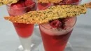 Sorbet med bubbel och sesamflarn