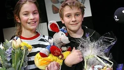 Edvin Englund och Maria Jacobsson-Löwdin i vinnande laget.