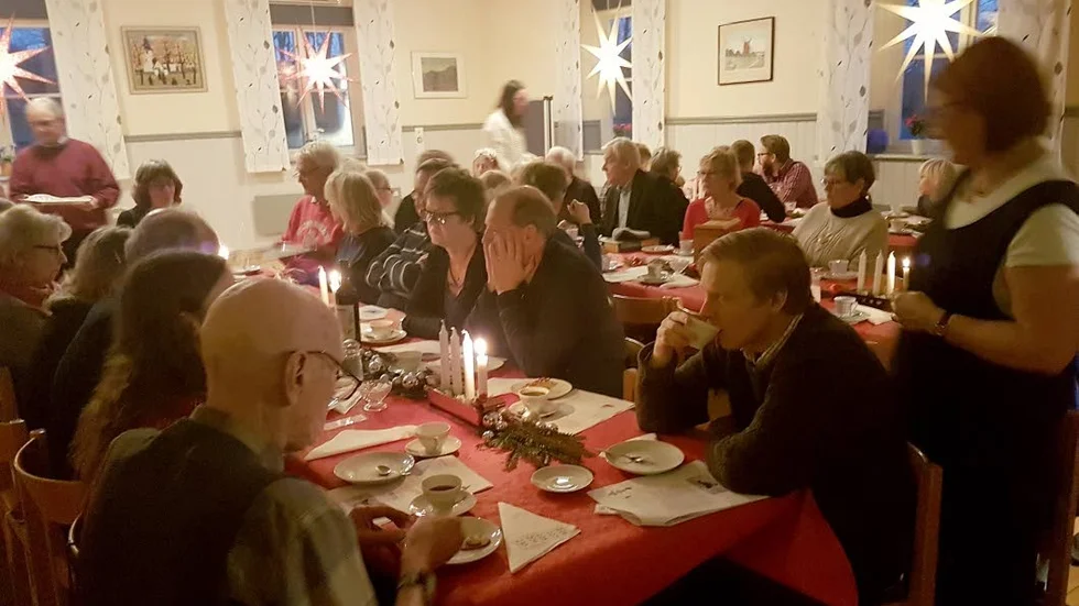 Adventskaffet i Husby Sjutolftsgården är ett av föreningesns traditionella arrangemang som lockar många deltagare.