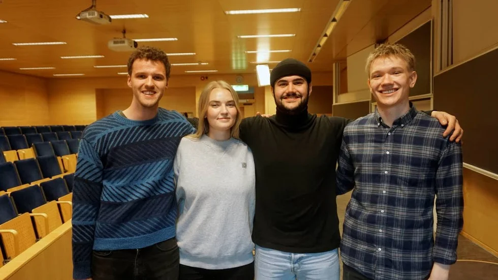 Ligger bakom Kulturveckan. Studenterna Hugo Uppling, Elsa Jerhamre, Kevin Ajamlou, Adam Eriksson är initiativtagare till evenmanget.