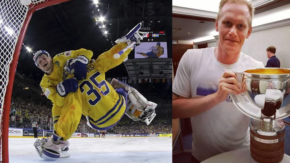 Vinnare. Johan Söderström från Uppsala finns med i Tre Kronors medicinska team. I maj fick han lyfta VM-bucklan.