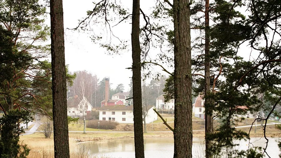 Fagerudd. Naturskönt område vid Svinnegarnsviken söder om Enköping.
