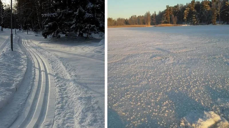 Spåren dras med en del genomslag och isen har inte gått att ploga ute i Fjällnora.